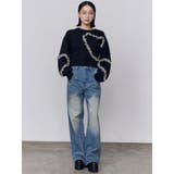 ギャザーハートニット | EMODA | 詳細画像4 