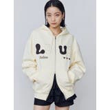 アイボリー | ロゴパッチオーバーフーディ | EMODA