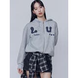 グレー | ロゴパッチオーバーフーディ | EMODA