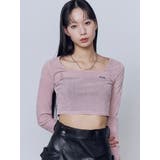 シアーベロアプレートクロップトップ | EMODA | 詳細画像12