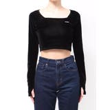 シアーベロアプレートクロップトップ | EMODA | 詳細画像18