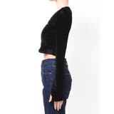 シアーベロアプレートクロップトップ | EMODA | 詳細画像19