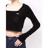シアーベロアプレートクロップトップ | EMODA | 詳細画像30