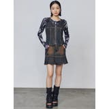 プリーツヘムレイヤードデニムワンピース | EMODA | 詳細画像12 