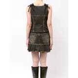 プリーツヘムレイヤードデニムワンピース | EMODA | 詳細画像19 