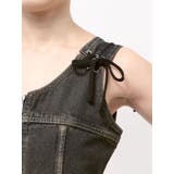 プリーツヘムレイヤードデニムワンピース | EMODA | 詳細画像21 