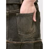 プリーツヘムレイヤードデニムワンピース | EMODA | 詳細画像23 