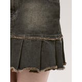 プリーツヘムレイヤードデニムワンピース | EMODA | 詳細画像24 