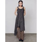 テープフリルアシンメトリーマキシワンピース | EMODA | 詳細画像6