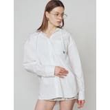 ホワイト | ワイドボディフーディシャツ | EMODA