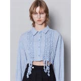 テープフリルワイドショートシャツ | EMODA | 詳細画像3 