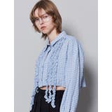 テープフリルワイドショートシャツ | EMODA | 詳細画像4 