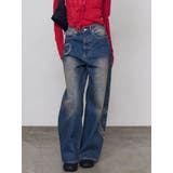 レースグラフィックルーズデニム | EMODA | 詳細画像9