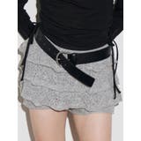 グレー | ティアードニットスカート | EMODA