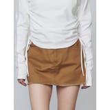 ブラウン | ボックスミニスカート | EMODA