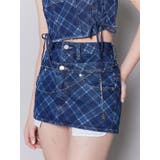 インディゴ | ベルトレイヤードボクシースカート | EMODA