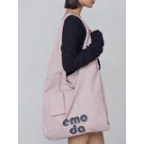 ピンク | ワイドチャームトートバッグ | EMODA