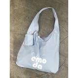 ブルー | ワイドチャームトートバッグ | EMODA