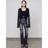 ハートダメージハイウエストフレアパギンス | EMODA | 詳細画像12