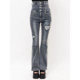 ハートダメージハイウエストフレアパギンス | EMODA | 詳細画像14