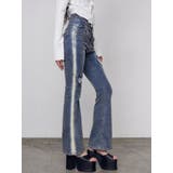 ハートダメージハイウエストフレアパギンス | EMODA | 詳細画像4