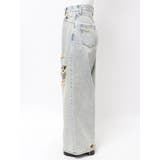 バルキーワイドハイウエストクラッシュジーンズ | EMODA | 詳細画像23 