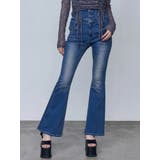 ドットラインハイウエストフレアパギンス | EMODA | 詳細画像10 