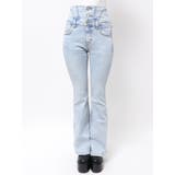 ドットラインハイウエストフレアパギンス | EMODA | 詳細画像12 