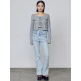 ドットラインハイウエストフレアパギンス | EMODA | 詳細画像5 