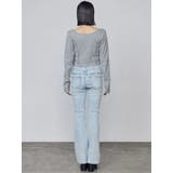 ドットラインハイウエストフレアパギンス | EMODA | 詳細画像6 