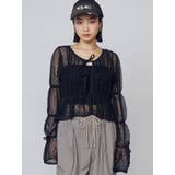 2WAYギャザーリボンニット | EMODA | 詳細画像2 