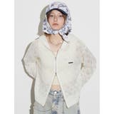 ホワイト | シアーニットフーディ | EMODA