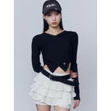 ワイドクロスクロップドニット | EMODA | 詳細画像2 