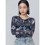 ネイビー | ストラップシアートップス | EMODA