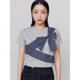 リボンテープTシャツ | EMODA | 詳細画像12 