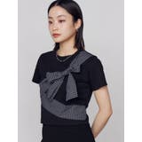 リボンテープTシャツ | EMODA | 詳細画像5 