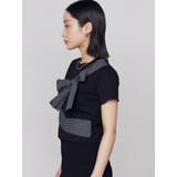 リボンテープTシャツ | EMODA | 詳細画像7 