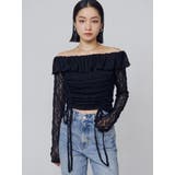 オフショルダーギャザートップ | EMODA | 詳細画像7 