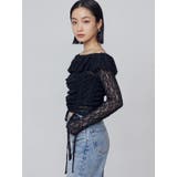 オフショルダーギャザートップ | EMODA | 詳細画像8 