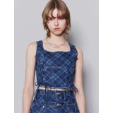 サイドレースアップデニムビスチェ | EMODA | 詳細画像2 