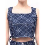 サイドレースアップデニムビスチェ | EMODA | 詳細画像22 