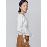 ワイドネックサイドストリングトップス | EMODA | 詳細画像11 