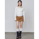 ワイドネックサイドストリングトップス | EMODA | 詳細画像13 