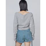 ワイドネックサイドストリングトップス | EMODA | 詳細画像18 