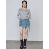 ワイドネックサイドストリングトップス | EMODA | 詳細画像19 