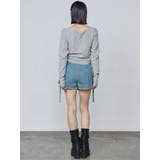 ワイドネックサイドストリングトップス | EMODA | 詳細画像21 