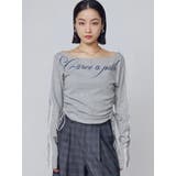 ワイドネックサイドストリングトップス | EMODA | 詳細画像23 