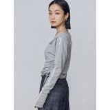 ワイドネックサイドストリングトップス | EMODA | 詳細画像24 