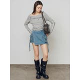 ワイドネックサイドストリングトップス | EMODA | 詳細画像3 