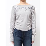 ワイドネックサイドストリングトップス | EMODA | 詳細画像36 